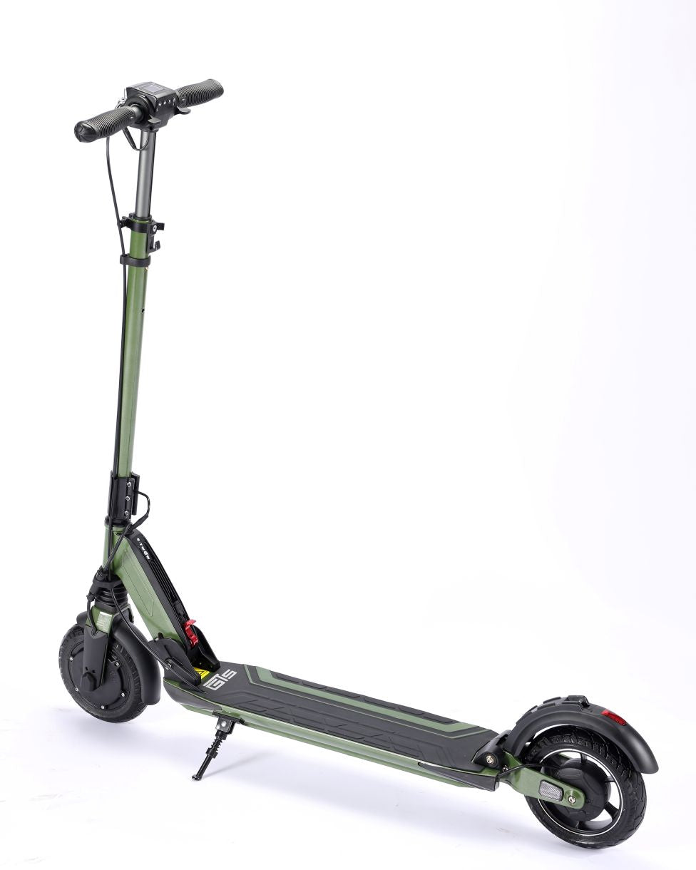 Green  E Twow GT SL electric scooter on a white background