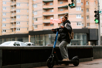 electric scooter in winter