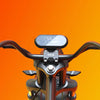 Harley Chopper electric motorbike Handle bar  from rider's viewpoint