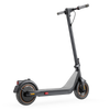 Black electric scooter on a white background