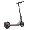 Black electric scooter on a white background