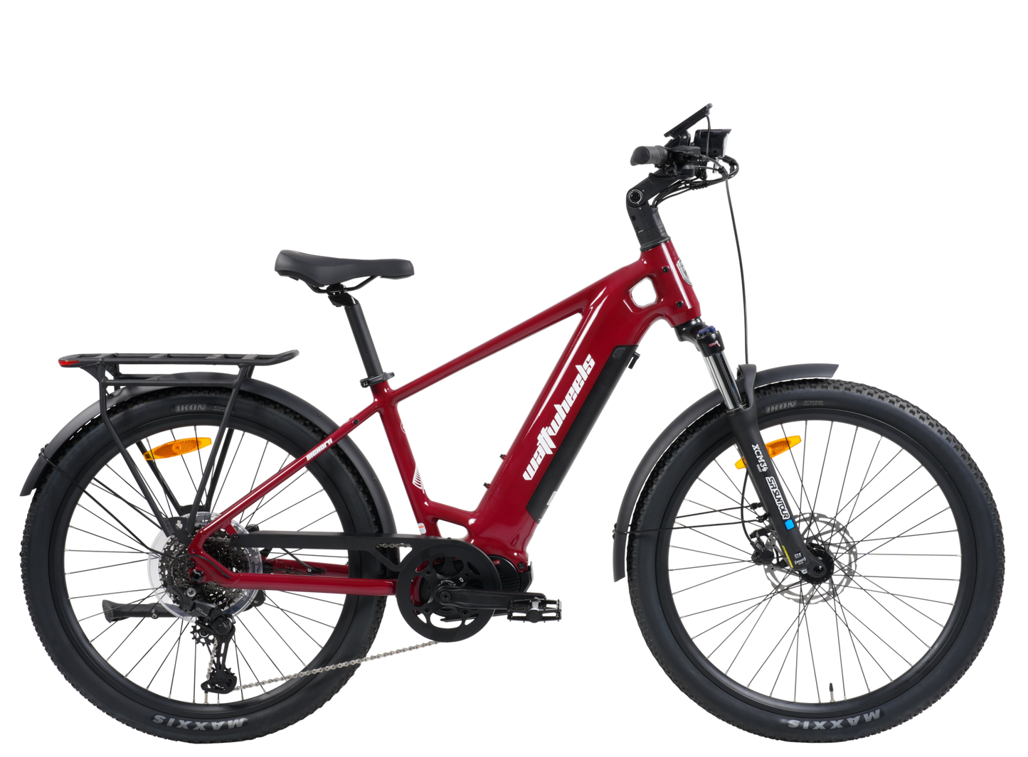 Wattwheels Bighorn S V5 electric bike, top tube step-over frame