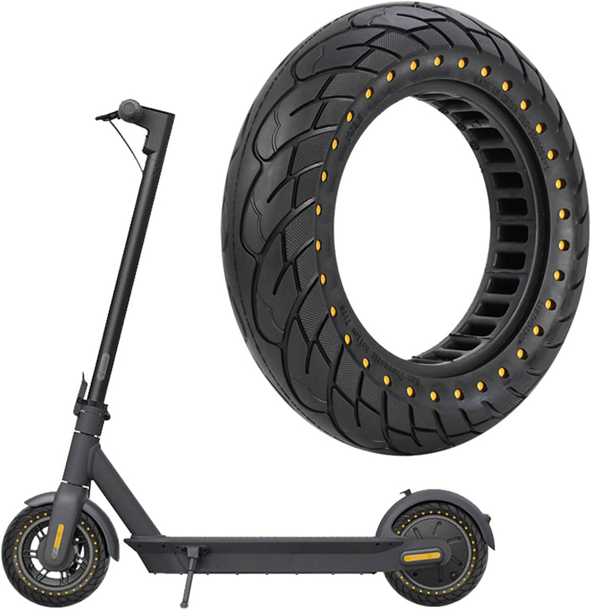 10x2.5-6.5 solid tyre for Segway G30 Max
