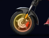 Front hydraulic disc brake of Harley Chopper electric motorbike