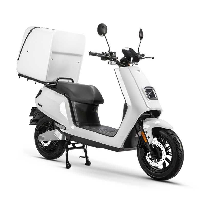 Electric Scooter Shop. e scooter. electric scooter. electric moped. e moped. electric motorbike - white. Electric delivery motorbike