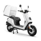 Electric Scooter Shop. e scooter. electric scooter. electric moped. e moped. electric motorbike - white. Electric delivery motorbike
