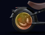 Rear hydraulic disc brake of Harley Chopper electric motorbike