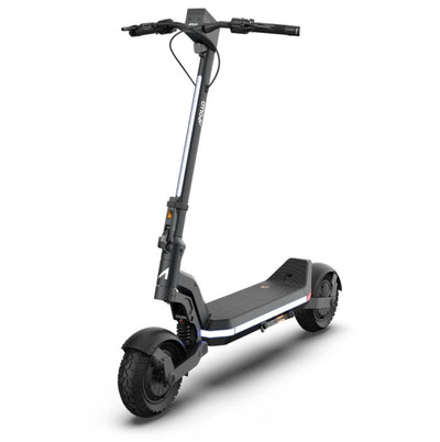 High powered electric scooter on a white background