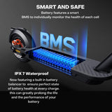 E scooter with IPX 7 Water proof battery and built in battery balancer for better battery life and safety