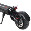 Teverun Fighter 11 Close-up of a black scooter with visible branding on a transparent background
