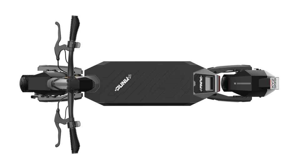 Top down image of the Punk rider 600 Pro. Water resistent electric scooter. Electric Scooter Shop, Auckland