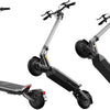 Multiple images of the full punk rider pro from different angles showing the bottom and the side of the Punk Rider Pro, Dual motor, waterproof electric scooter from Electric Scooter Shop in Auckland. Freed Electric Scooters.