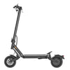 Black electric scooter on a white background
