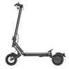 Black electric scooter on a white background