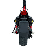 Teverun Blade Q. Electric scooter NZ.  Rear close view of solid tyre, tail light 
