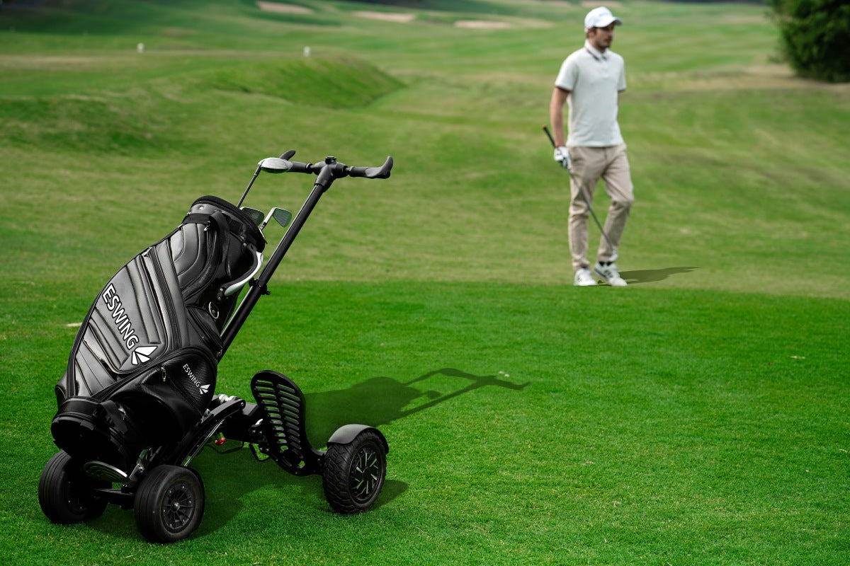 ESwing Fastfold Electric Ride-on Golf Cart Mobility Scooter