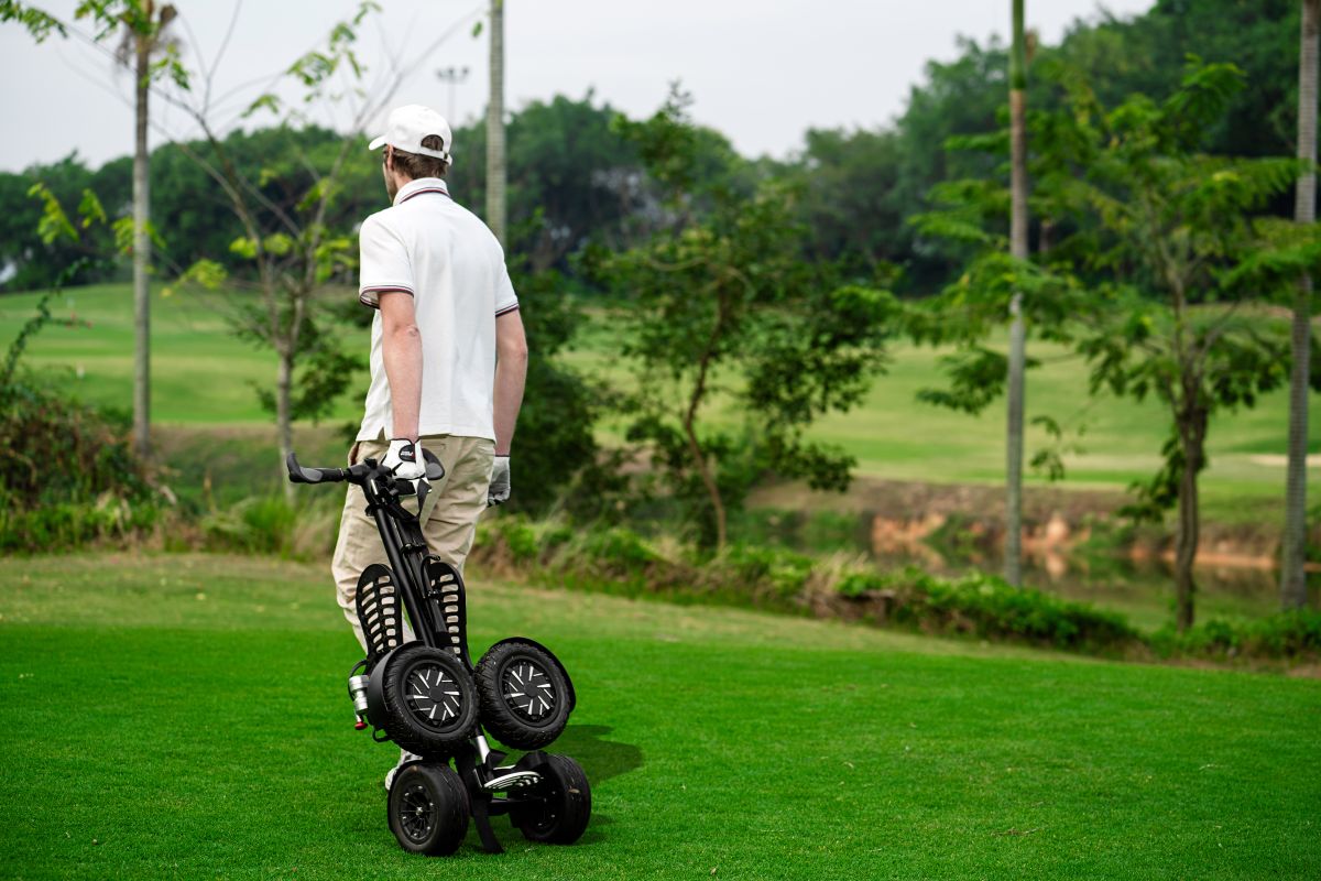 ESwing Fastfold Electric Ride-on Golf Cart Mobility Scooter