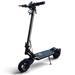 Electric Scooter Shop Punk Roamer black single motor electric scooter with LED lighting and coil suspension