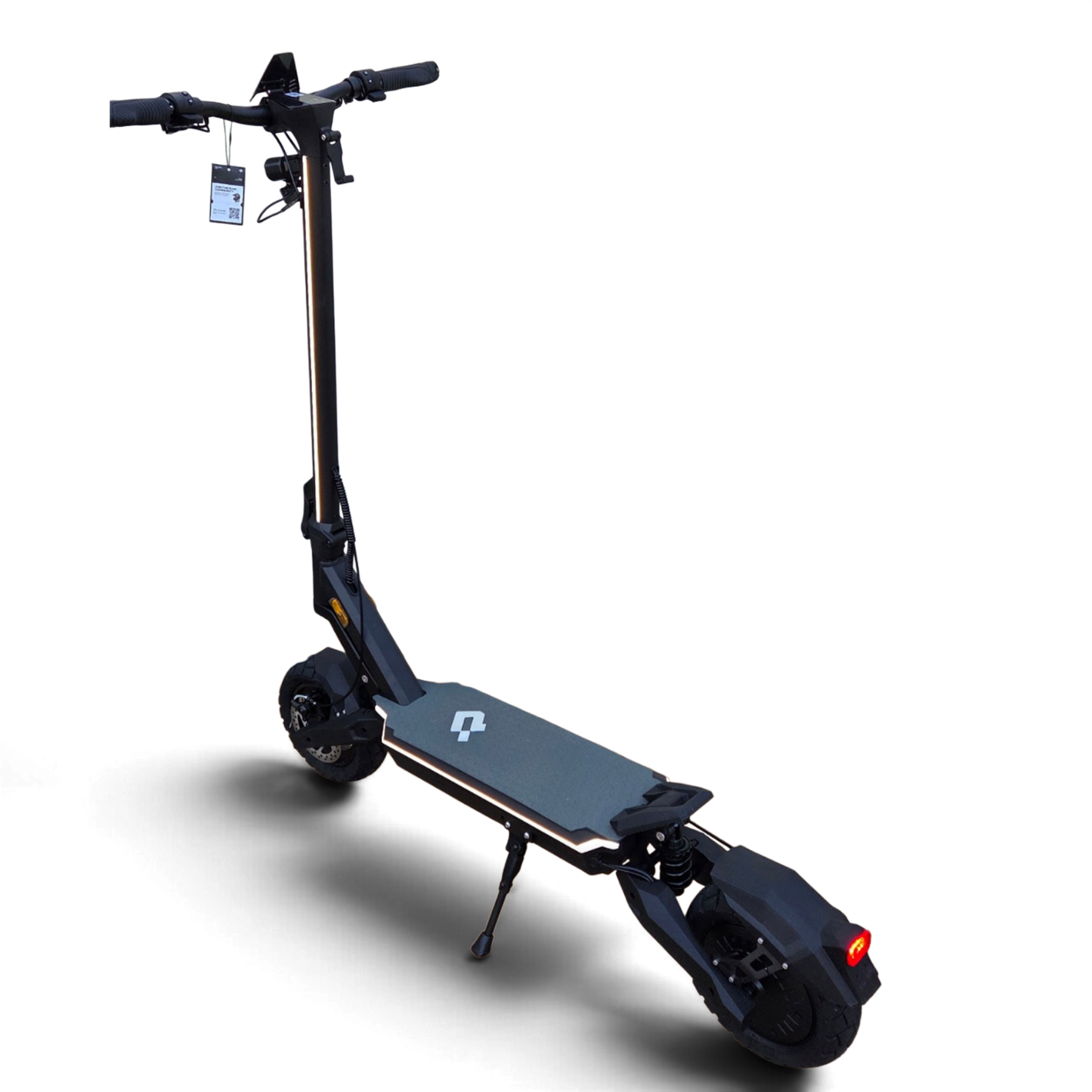 Electric Scooter Shop Punk Roamer black single motor electric scooter with LED lighting and coil suspension
