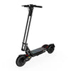 Black electric scooter on a white background
