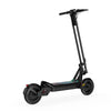 Black electric scooter on a white background