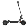 Black electric scooter on a white background