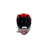 Bell Sanction full face helmet, Front View. Red and Grey