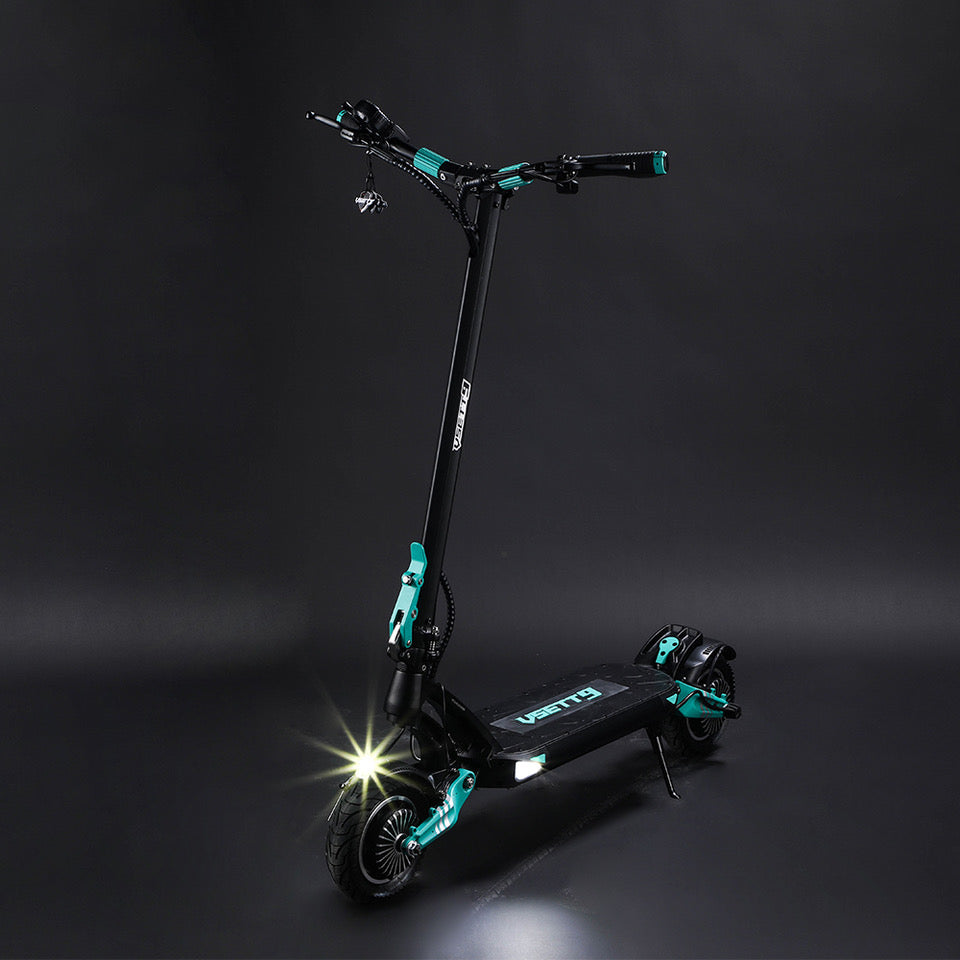 Vsett 9+  2 x 650 watt electric scooter black bac
