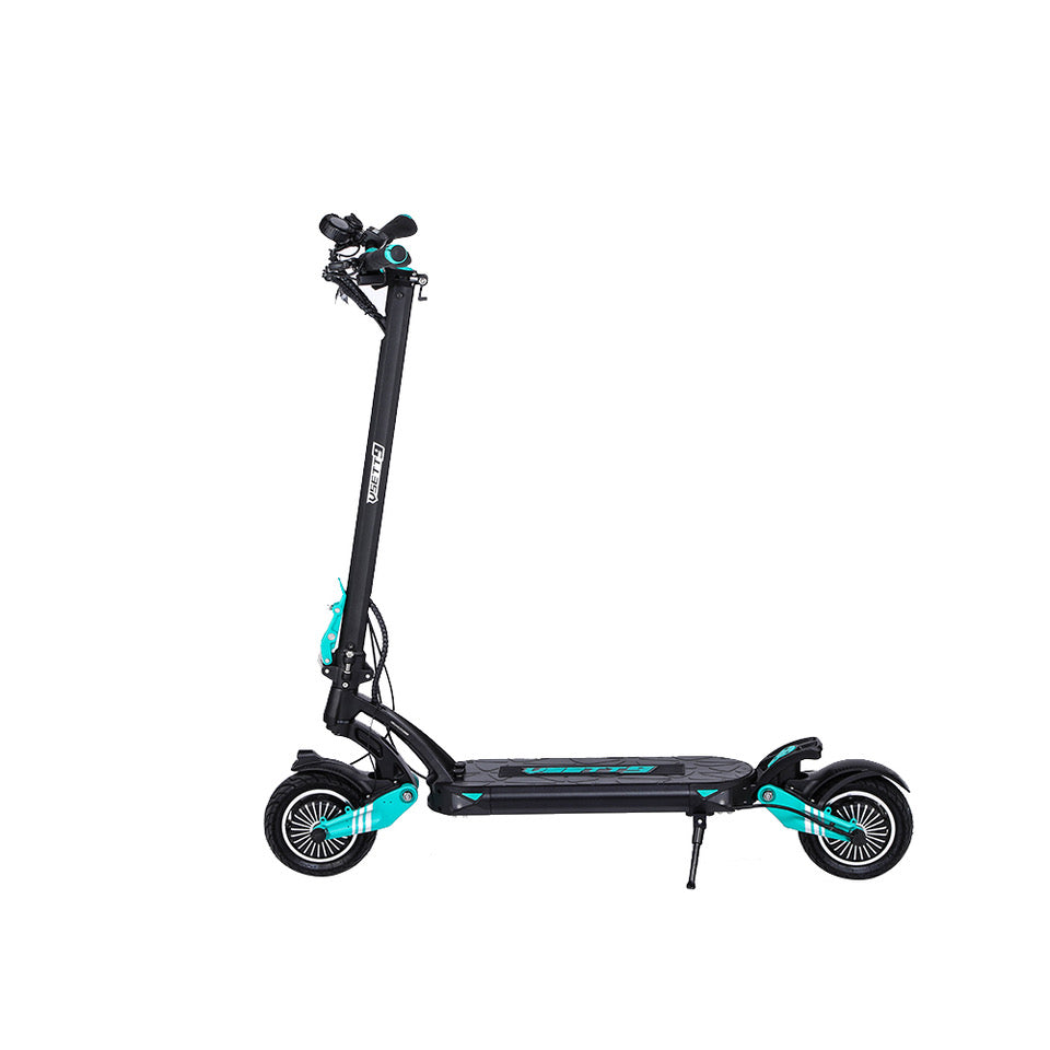 Vsett 9+  2 x 650 watt electric scooter side view