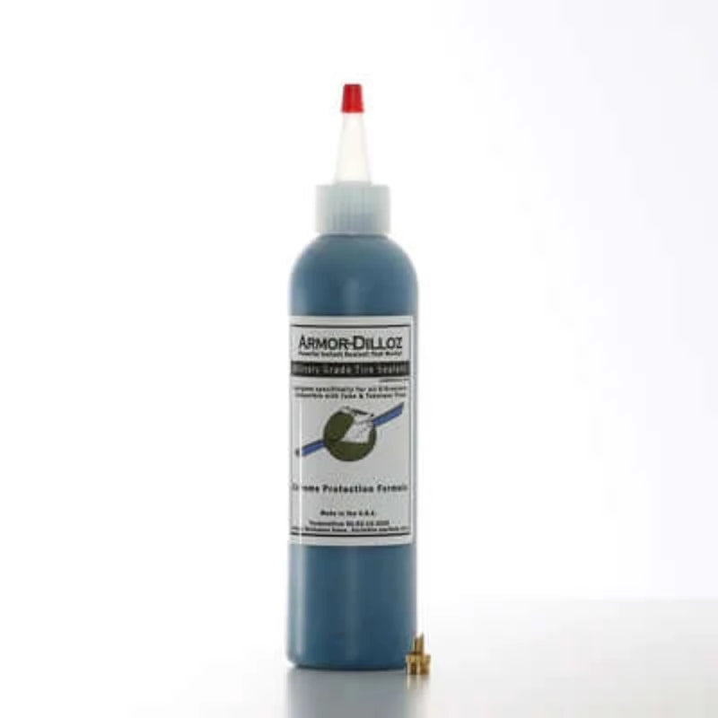 Armor-Dilloz - premium military grade tyre sealant. 50km plus blue mixture