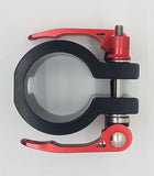 Top view of the rugged folding neck clamp for escooter