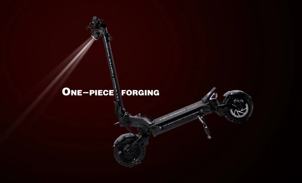 One piece forging makes this a strong and robust beast e-scooter